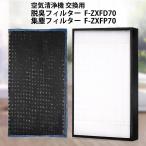 フィルター パナソニック F-ZXFP70 F-ZXFD70 フィルター 集じんフィルター f-zxfp70 脱臭フィルター f-zxfd70 加湿空気清浄機 互換品/2枚セット