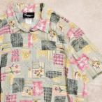 80〜90s Rhymea flower pattarn shirtレディース XXL相当 80〜90s ヴィンテージ アンティークフラワー デザイン