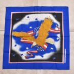 DS 80~90s USA RN16463 bandanna неиспользуемый товар 80~90s America производства Eagle принт бандана носовой платок DS 80