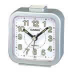 CASIO глаз ... часы дорожные часы сигнализация TQ-141-8JF аналог класть часы compact Mini путешествие командировка Casio серебряно-металлический с гарантией (hi0a099)