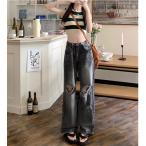 ダメージジーンズ レディースデニムパンツ