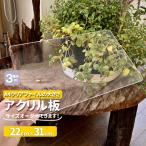 アクリル板 透明厚3mm A4クリアファイルの大きさ 220mm×310mm サイズが選べる カット 加工 角丸 単品 樹脂板材 コロナ対策 オーダーカット