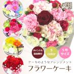 花 誕生日 フラワーケーキ 5号 生花 アレンジ フラワーギフト バースデー サプライズ プレゼント お祝い 記念日 結婚記念日 バレンタイン ホワイトデー 卒業