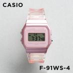  параллель импортные товары 10 год гарантия CASIO STANDARD Casio стандартный F-91WS-4 наручные часы часы бренд мужской chi-p Casio chipkasi цифровой дата прозрачный 