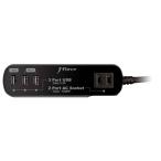 J-Force iPhone/ смартфон зарядка соответствует разветвитель [ мир flat мир серии ] AC2.+USB 3 порт интеллектуальный chip .