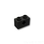  Lego блок продажа поотдельности детали technique блок 1 x 2 - 10 знак дыра :Black / черный параллель импортные товары 