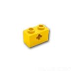  Lego блок продажа поотдельности детали technique блок 1 x 2 - 10 знак дыра :Yellow / желтый параллель импортные товары 