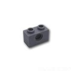  Lego блок продажа поотдельности детали technique блок 1 x 2 - дыра 1:Dark Bluish Gray / темно-серый параллель импортные товары 