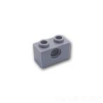  Lego блок продажа поотдельности детали technique блок 1 x 2 - дыра 1:Light Bluish Gray / серый параллель импортные товары 