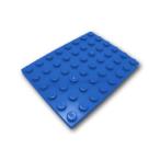  Lego блок детали plate 6 x 8:Blue / голубой параллель импортные товары 