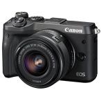 Canon ミラーレス一眼カメラ EOS M6 レンズキット(ブラック) EF-M15-45mm F3.5-6.3 IS STM 付属 EO
