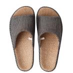 YAKIDA человек инженерия дизайн тапочки салон летний лен салон обувь салон надеть обувь тихий звук легкий передний открытие предотвращение скольжения мужской женский японский стиль 