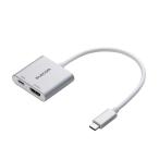  Elecom USB Type-C HDMI изменение адаптер 4K/60Hz 100W PD соответствует зарядка делая повышение *. производства режим источник питания не необходимо * установка не 