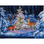 ししゅう糸 DMC糸 クロスステッチ刺繍 森中クリスマスツリー