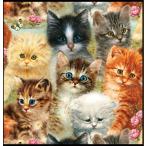 カラービーズストーン画 　可愛い猫群