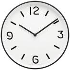 レムノス 掛け時計 アナログ アルミ モノクロック 白 MONO Clock LC10-20A WH Lemnos φ256×d46mm