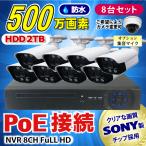 防犯カメラ 500万画素 8CH POE レコー