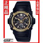 GショックカシオAWG-M100SBG-1AJFソーラー電波腕時計 ブラック＆ゴールドシリーズ メンズ(黒色〈ブラック〉・金色〈ゴールド〉)
