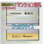 ショッピング表札 マンション 団地 集合住宅用表札 アクリルプレート ジャストサイズAタイプ2列 210X40mm R2001b