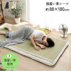 い草のシーツ 寝ござ 純国産 シングル約88×180cm 熊本県八代産イ草使用 寝具 シーツ シングル 敷きパッド 抗菌防臭 消臭 白水 おしゃれ インテリア