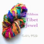 ショッピング毛糸 リサイクルサリーリボン Tibet Jewel