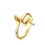 Vogem リング 指輪 蛇 ステンレス 指輪 ゴールド おしゃれ かわいい レディース 指輪 プレゼント アクセサリー