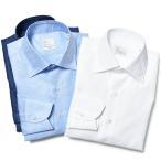 Maria Santangelo（マリア サンタンジェロ）コットンリネンツイルセミワイドカラーシャツ Be/ENZO-FRANCO/FIANDRE TWILL 11145201115