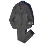 guji(gji) шерсть фланель 3B1 плиссировать костюм MADE BY RING JACKET / FOX BROTHERS - CBT5 17162210028