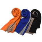 THROW（スロー）ABBEY カシミアバイカラーストール S10K 18322402174  【SALE30】