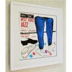 スタン・ゲッツ/ウエストコースト ジャズ名盤/レコジャケ ポスター額装/Stan Getz/West Coast Jazz/イラスト/DSM/David Stone Martin