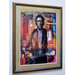 ジョン・リー・フッカー/ブルース・アート・ポスター/額装/John Lee Hooker/Framed Blues Legend/Patterson Barnes