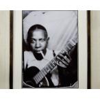  Robert * Johnson / large m store -* photo / art pik tea frame /Robert Johnson/ Crossroad /Cross Road/ blues legend / monochrome photograph 