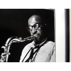 yusef*la чай f/ искусство Picture рамка товар /Grant Green Grantstand Recording 1961/Yusef Lateef/ тенор саксофон /Blue Note монохромный 