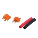 Yahoo! Yahoo!ショッピング(ヤフー ショッピング)【送料全国一律270円】EAGLE（イーグル）/2302-OR/トップレーシング ミニ2Pコネクター オスメス1セット（オレンジ）