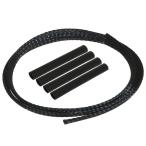 【送料全国一律270円】EAGLE(イーグル)/2876-4ME/4mmメッシュチューブ(ブラック)60cm/6mm収縮チューブ付