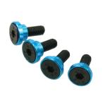 Yahoo! Yahoo!ショッピング(ヤフー ショッピング)EAGLE（イーグル）/3669U-LBL/サーボスクリュー5mm穴用（ALワッシャー付）（ライトブルー）4個入