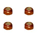 Yahoo! Yahoo!ショッピング(ヤフー ショッピング)スクエア（SQUARE）/SGX-02UOR/アルミ薄型ナイロンナット M2 （オレンジ） 4個入 ※画像は5個ですが商品は4個入です。