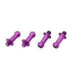 【送料全国一律270円】ワールドプロ/WP-0051/ジュラルミンφ4.3ピロボール(4個) L=8mm×N=3mm パープル