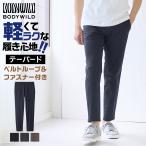 グンゼ GUNZE ボディワイルド BODYWILD ストレッチパンツ メンズ ファスナー付き ベルトループ付 テーパード ポケット付き 伸びる 洗濯可 BDV173