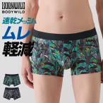 グンゼ GUNZE ボディワイルド BODYWILD ボクサーパンツ メッシュ 前閉じ メンズ 春夏 速乾 ドライ 涼しい ムレ軽減 ストレッチ 柄パン パンツ 下着 BWC095A