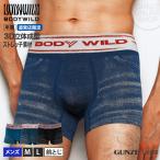 ボディワイルド ボクサーパンツ メンズ 直営店 ボクサーブリーフ 前閉じ 男性 紳士 BODY WILD GUNZE グンゼ BWS184U