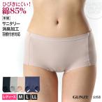 サニタリーショーツ レディース 生理用 ブルーデイ 消臭 綿混 ハネ付き対応 年間 HV0670 M〜L GUNZE グンゼ