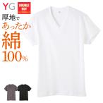 ショッピンググンゼ グンゼ 肌着 インナー メンズ 秋冬 暖かい あったか 綿100% 敏感肌 保温 抗菌 半袖 Vネック GUNZE YG ダブルホット