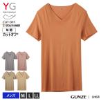 [￥5,000以上￥500OFFクーポン] グンゼ 肌着 インナー VネックＴシャツ メンズ 年間 YG ワイジー カットオフ 吸汗 速乾 すけにくい 紳士 男性用 YV2715