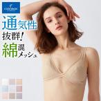 <倍倍ストア+P5> グンゼ ノンワイヤーブラジャー レディース 春夏 吸汗 速乾 部屋干し メッシュ 綿混 GUNZE COOLMAGIC クールマジック EB1227H M-LL