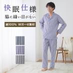 グンゼ GUNZE パジャマ メンズ 長袖長パンツ 春夏 Ｗガーゼ 綿100 快眠仕様 SF2064 M〜L