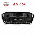 アウディ A6 S6 F2 系 2019〜 RS6 LOOK ラジエーター グリル F2DLZF F2DKNF F2DFBF F2DKML フェイス チェンジ メッキ フレーム アバント