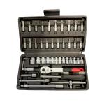 ソケットレンチセット  メンテナンス　ソケットレンチ　工具セット　車　自転車　整備　工具箱　修理　DIY工具　道具工具　48点セット　スパナ