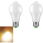 LED電球 人感センサー 明暗センサー E26 口金 電球色 省エネ ホワイト 昼白 白 センサーライト 自動点灯センサー 暖色 黄