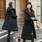 【値下げ】ロングコート レディース ダウン 細身 着痩せ 防寒 冬アウター ロングコート フード付き 暖かい 中綿コート 黒 赤 おしゃれ 20代 30代